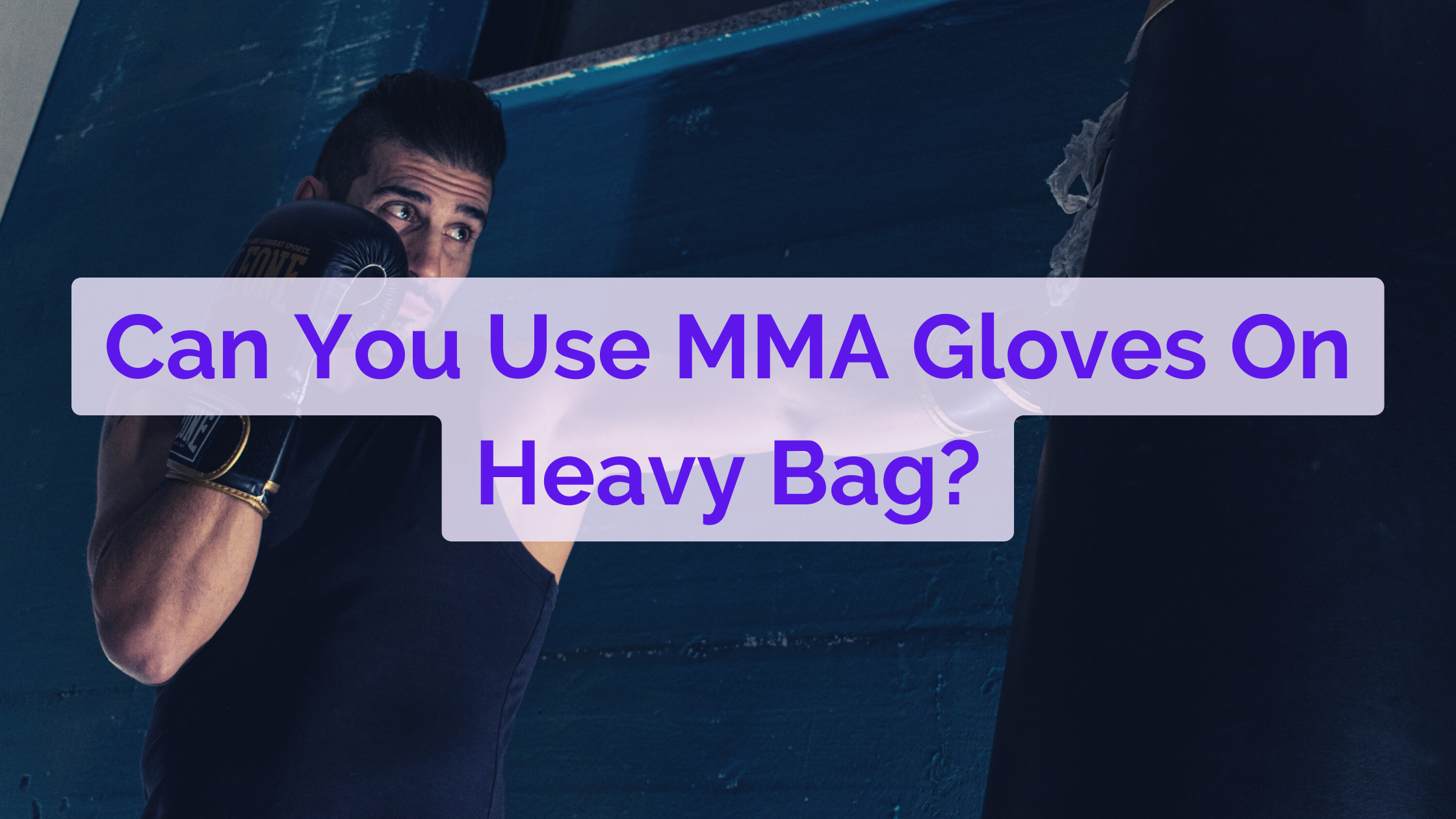 can you usema gloves on heavy bag