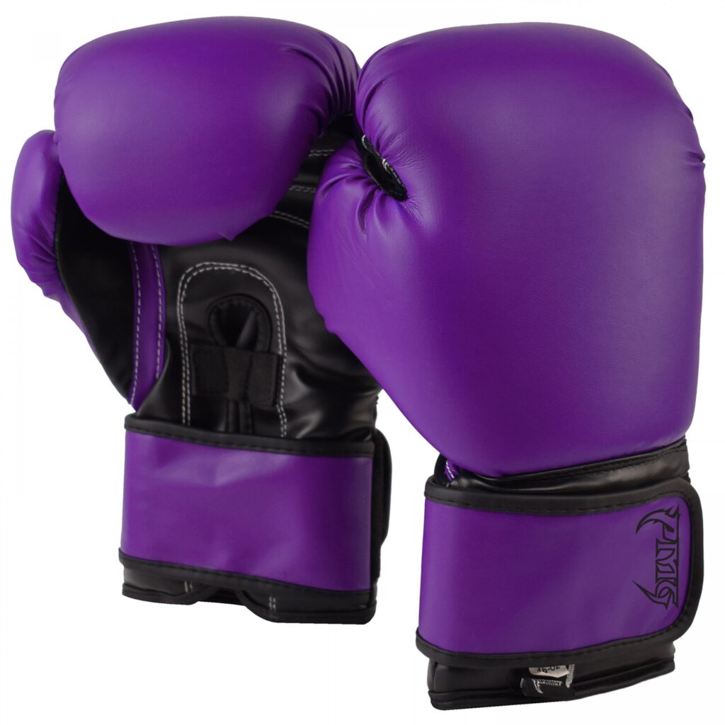 purple boxing gloves